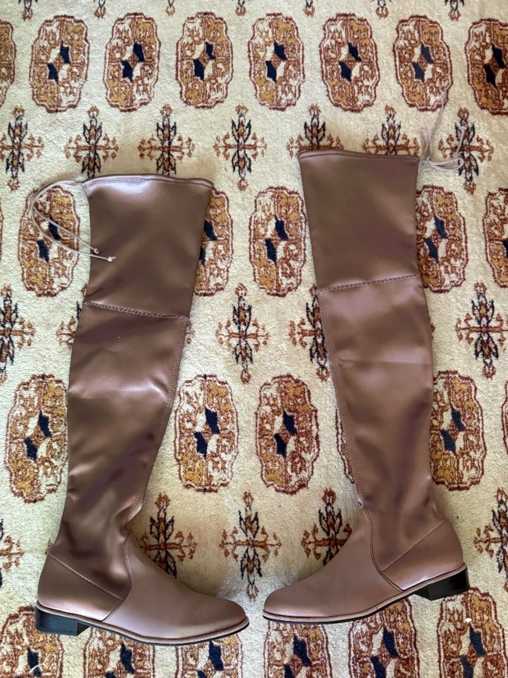 Stuart Weitzman Thigh-High women's satin flat boots
